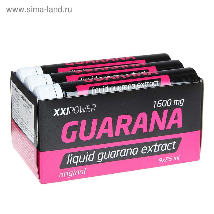 Экстракт гуараны, спортивное питание, 1600 мг набор 9 флаконов по 25 мл Экстракт гуараны, спортивное питание, 1600 мг набор 9 флаконов по 25 мл