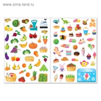 Многоразовые наклейки набор &laquo;Играем с малышом&raquo;, А4, 2 шт.