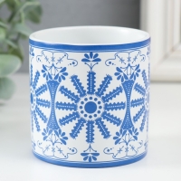 Вазон керамика "Цветочная роспись" 200 мл 7,3х7,3х7,3 см Вазон керамика "Цветочная роспись" 200 мл 7,3х7,3х7,3 см