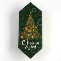 Подарочная коробка - конфета новогодняя складная &laquo;Новогодняя ёлка&raquo;, 18 х 28 х 10 см, Новый год