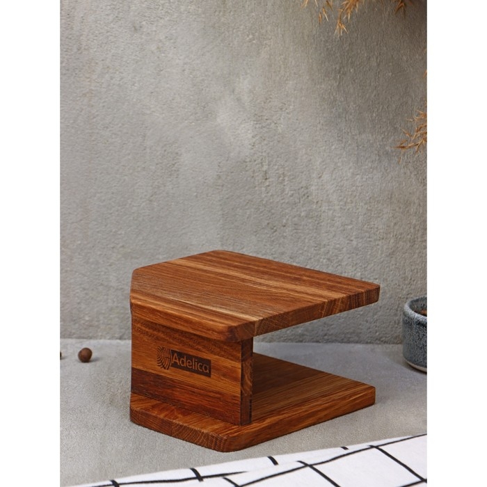 Салфетница вертикальная Adelica, 14&times;7 см, дуб