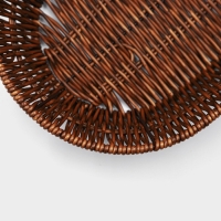 Корзинка для подачи Доляна &laquo;Огайо&raquo; 28&times;21&times;7,5 см, овальная, цвет коричневый