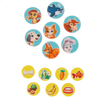 Головоломка. Обучающий круг с липучками &laquo;Кто где живёт и кто что ест?&raquo;