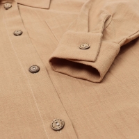 Костюм (рубашка и брюки) детский KAFTAN "Лен", размер 30 (98-104 см) бежевый