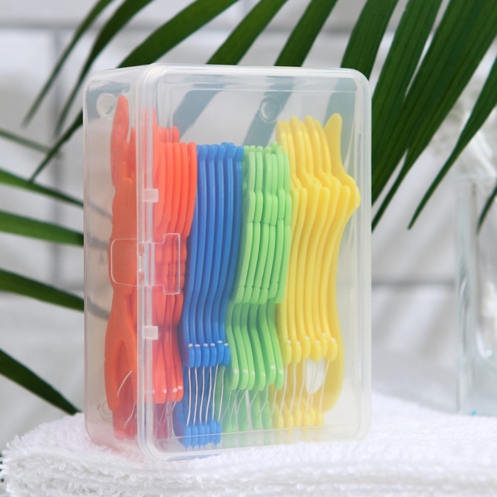 Зубные нити детские, невощеные, микс, набор 24 шт. Зубные нити детские, невощеные, микс, набор 24 шт.