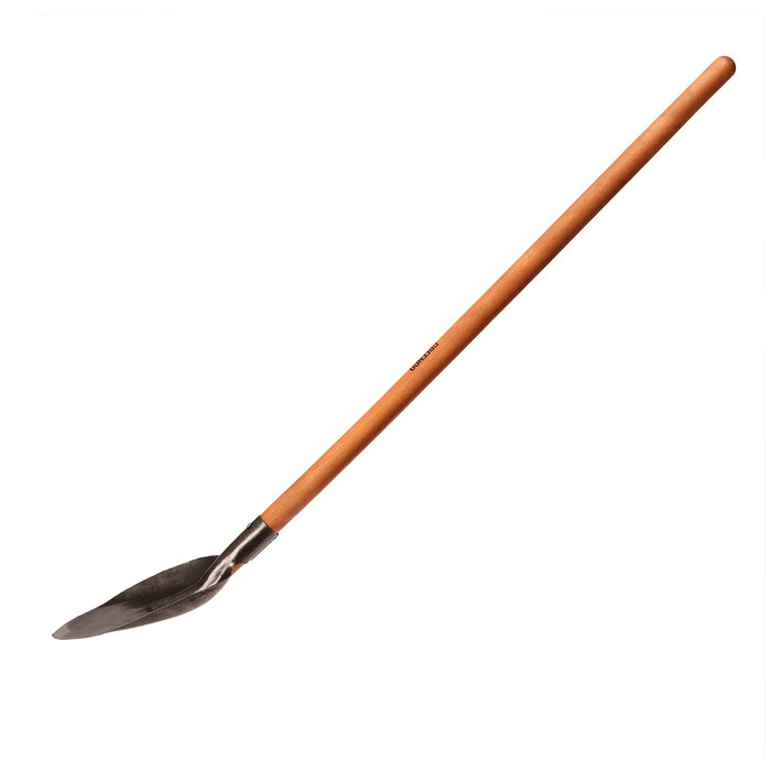 Лопата универсальная, с рёбрами жёсткости, L = 147 см, деревянный черенок, Greengo