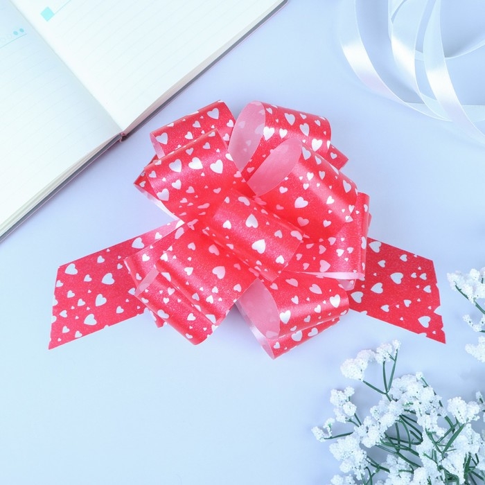 Бант-шар №5 Бант-шар №5 "Сердца", цвет красный, микс