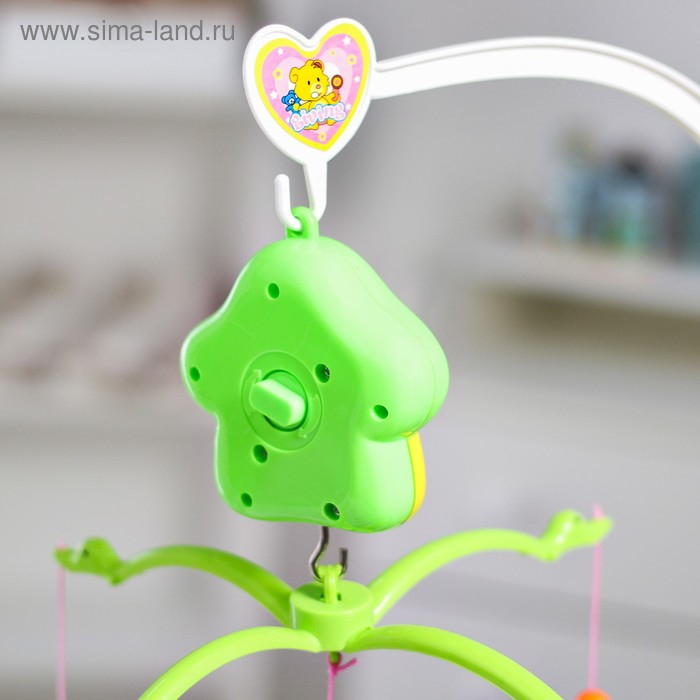 Мобиль музыкальный на кроватку &laquo;Домик. Зверятки погремушки&raquo;, заводной, Крошка Я