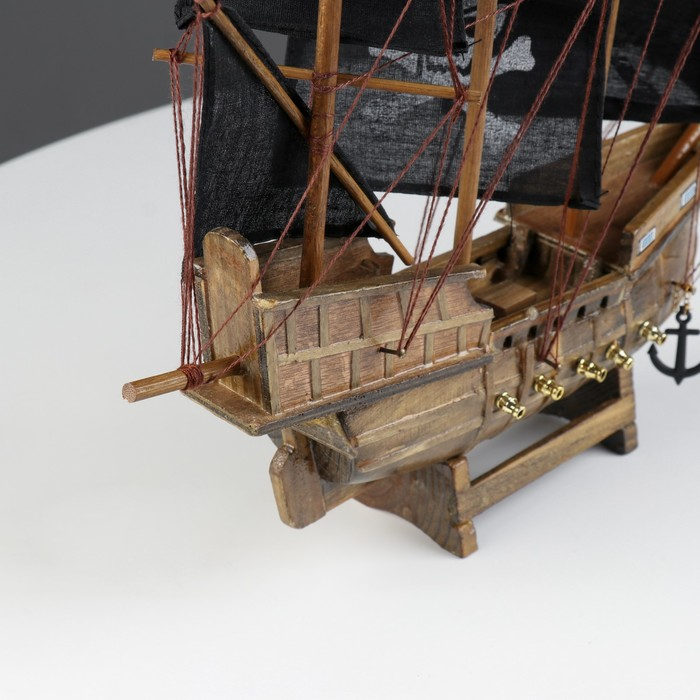 Корабль «Уида», 33х8х29 см, пиратский, черные паруса Корабль «Уида», 33х8х29 см, пиратский, черные паруса