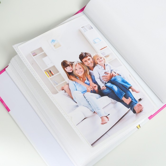 Фотоальбом на 100 фото 10х15 см Фотоальбом на 100 фото 10х15 см "Русалочка" МИКС в коробке 30,5х16,5 см