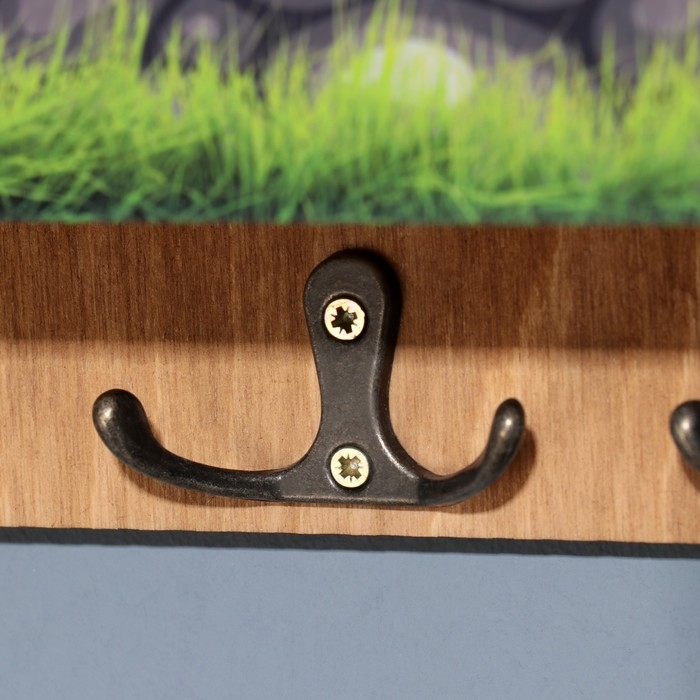 Ключница "Счастье - когда все дома" 3 отделения, 24х19х6 см