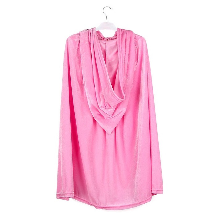 Карнавальный плащ детский, плюш розовый, длина 85 см Карнавальный плащ детский, плюш розовый, длина 85 см