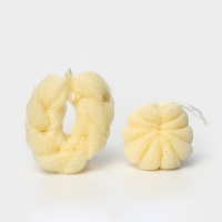 Набор мочалок для тела CUPELLIA SPA: Коса 70 гр + Ракушка 46 гр, цвет бежевый Набор мочалок для тела CUPELLIA SPA: Коса 70 гр + Ракушка 46 гр, цвет бежевый