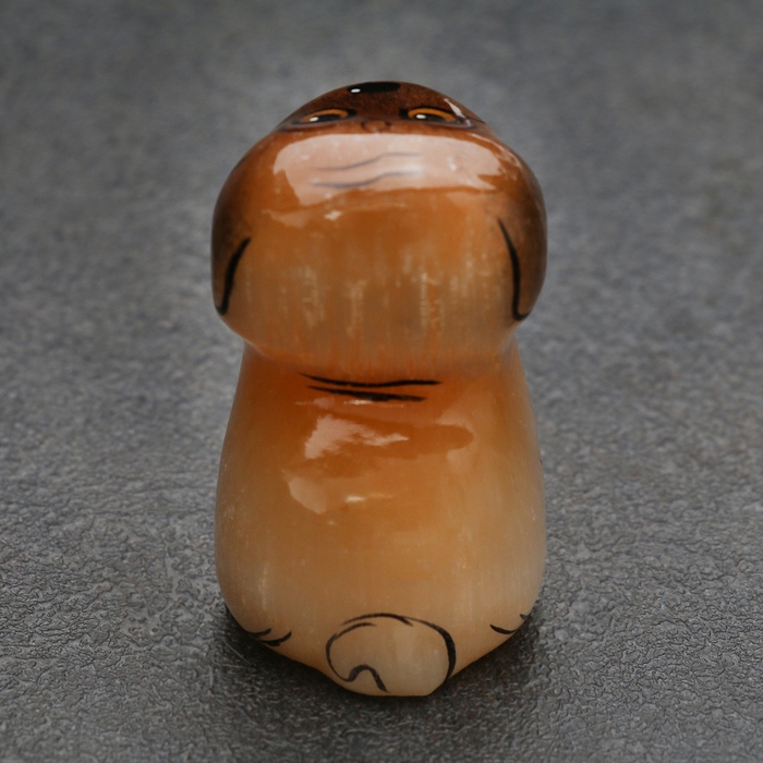 Сувенир " Собака Мопсик", селенит, 4х3х3 см