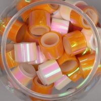 Клейкая лента пластик в банке "Перл. Белый и оранж" н-р 40 шт 1,2 см, дл.0,9 м 7х7х9 см Клейкая лента пластик в банке "Перл. Белый и оранж" н-р 40 шт 1,2 см, дл.0,9 м 7х7х9 см