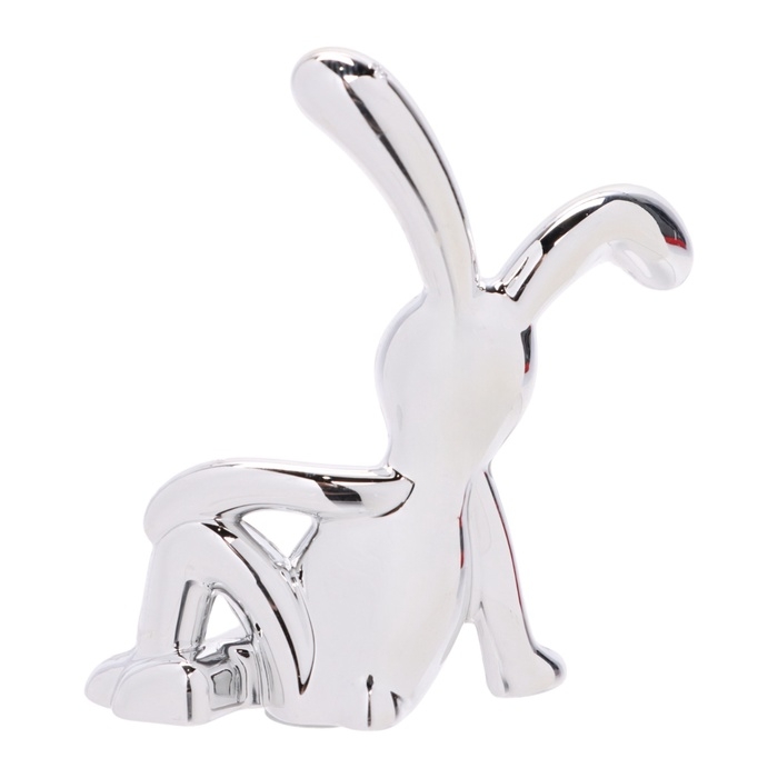 Игрушка на панель авто, зайчики, хром, пластик, набор 2 шт Игрушка на панель авто, зайчики, хром, пластик, набор 2 шт