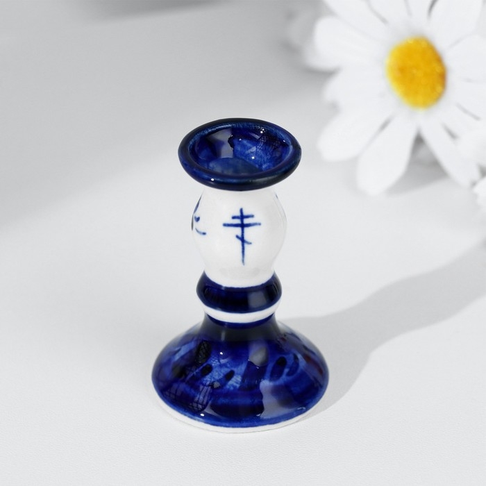 Сувенир &laquo;Подсвечник&raquo;, гжель