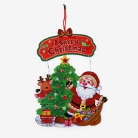 Декоративное украшение (подвеска) "Дед мороз с подарками" 41х30 см Декоративное украшение (подвеска) "Дед мороз с подарками" 41х30 см