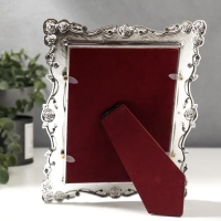 Фоторамка пластик под металл 13х18 см "Розы и эмаль" розовая и голубая 24х18,5 см, МИКС Фоторамка пластик под металл 13х18 см "Розы и эмаль" розовая и голубая 24х18,5 см, МИКС