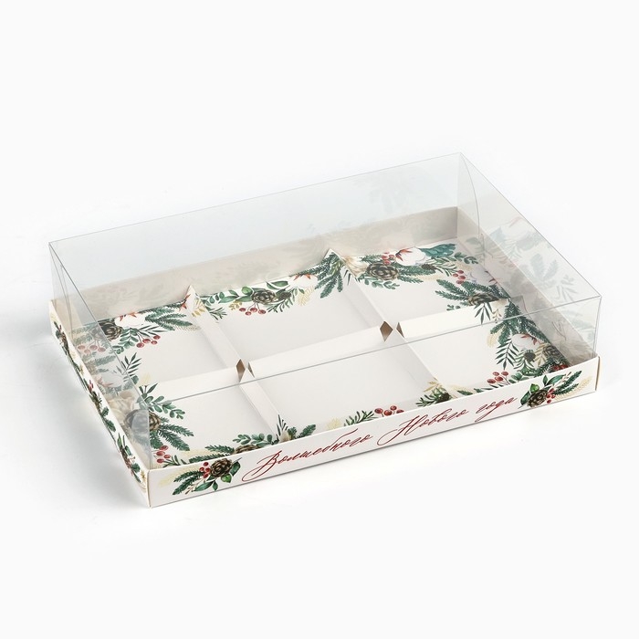 Коробка для для муссовых пирожных «Волшебного Нового года», 27 х 17.8 х 6.5 см, Новый год Коробка для для муссовых пирожных «Волшебного Нового года», 27 х 17.8 х 6.5 см, Новый год