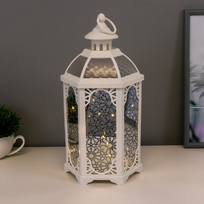 Ночник 48129/1 батарейки 3хААА белый 14х16х32 см RISALUX Ночник 48129/1 батарейки 3хААА белый 14х16х32 см RISALUX