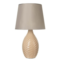 Настольная лампа "Тропики" Е14 1х40Вт  бежевый 25х25х42 см RISALUX