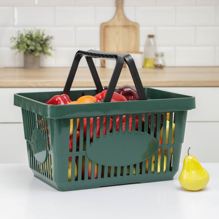 Корзина для покупок, 42,5&times;30&times;22,5 см, цвет МИКС