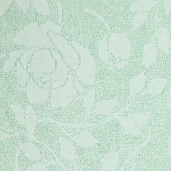 Полотенце махровое жаккардовое LoveLife Flowers 70х130 см, цвет мятный, 100% хл, 500 гр/м2