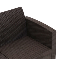 Набор садовой мебели Бора, макси, диван, 2 кресла, стол, венге Набор садовой мебели Бора, макси, диван, 2 кресла, стол, венге