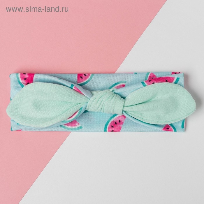 Повязка на голову Крошка Я Повязка на голову Крошка Я "Арбузик" бирюз. р-р 46-48