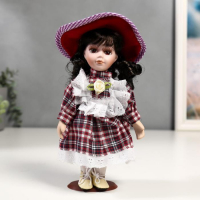 Кукла коллекционная керамика "Малышка Зоя в клетчатом платье"МИКС 20 см Кукла коллекционная керамика "Малышка Зоя в клетчатом платье"МИКС 20 см