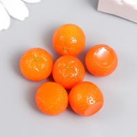 Декор для творчества акрил "Апельсин" набор 6 шт оранжевый 1,5х1,5х1,6 см Декор для творчества акрил "Апельсин" набор 6 шт оранжевый 1,5х1,5х1,6 см