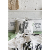 Постельное бельё "Этель" евро Кактус 200х217 см, 240*220 см, 50х70+3 см - 2 шт