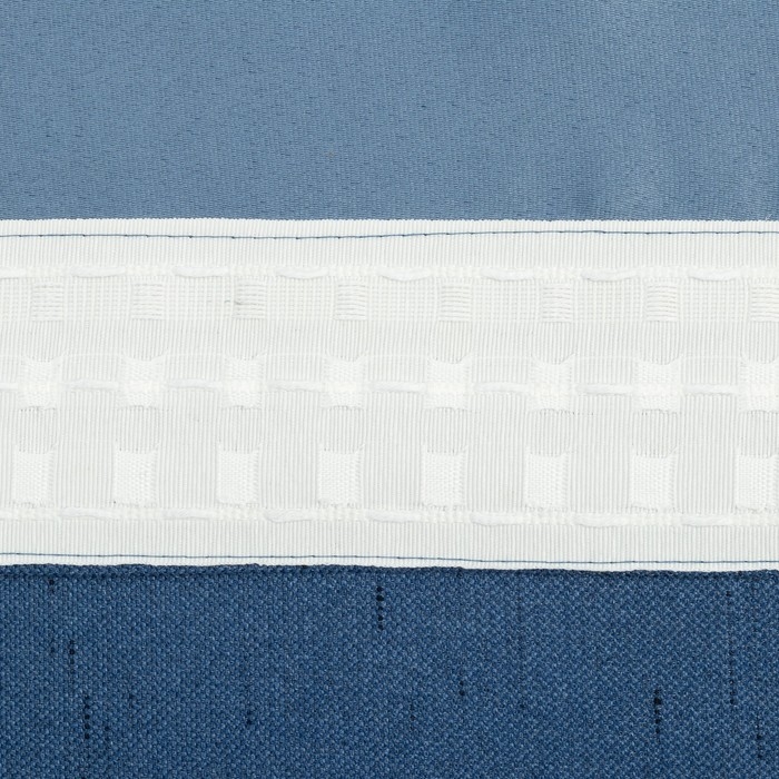 Штора портьерная Этель &laquo;Классика&raquo;, цвет синий, на шторной ленте, 270х300 см, 100% п/э