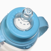 Бутылочка для кормления «Lovely baby» 250 мл, цилиндр, с ручками, цвет голубой Бутылочка для кормления «Lovely baby» 250 мл, цилиндр, с ручками, цвет голубой