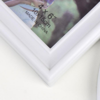 Фоторамка на 4 фото белая 10&times;15 см, овал 9х6 см, сердце 9х9 см