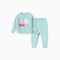 Костюм для девочек (свитшот, брюки), НАЧЁС, цвет бирюзовый, рост 92 см Костюм для девочек (свитшот, брюки), НАЧЁС, цвет бирюзовый, рост 92 см