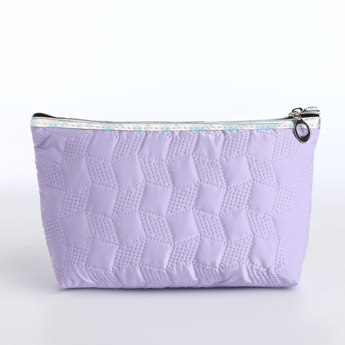 Косметичка на молнии, цвет сиреневый Косметичка на молнии, цвет сиреневый