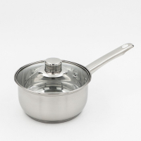 Ковш из нержавеющей стали Доляна «Гретте», 1,5 л, d=16 см, с крышкой, металлическая ручка, индукция Ковш из нержавеющей стали Доляна «Гретте», 1,5 л, d=16 см, с крышкой, металлическая ручка, индукция