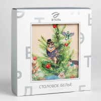 Скатерть новогодняя Этель "Noble Christmas" Скатерть новогодняя 150х110 +/-2см с ГМВО, 100%хл, саржа 190гр/м2 Скатерть новогодняя Этель "Noble Christmas" Скатерть новогодняя 150х110 +/-2см с ГМВО, 100%хл, саржа 190гр/м2