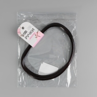 Ручки для сумки, 2 шт, бамбук, 17 &times; 13/15,5 &times; 11,5 см, цвет чёрный