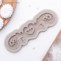 Молд &laquo;Узор&raquo;, силикон, 18&times;6 см, цвет МИКС