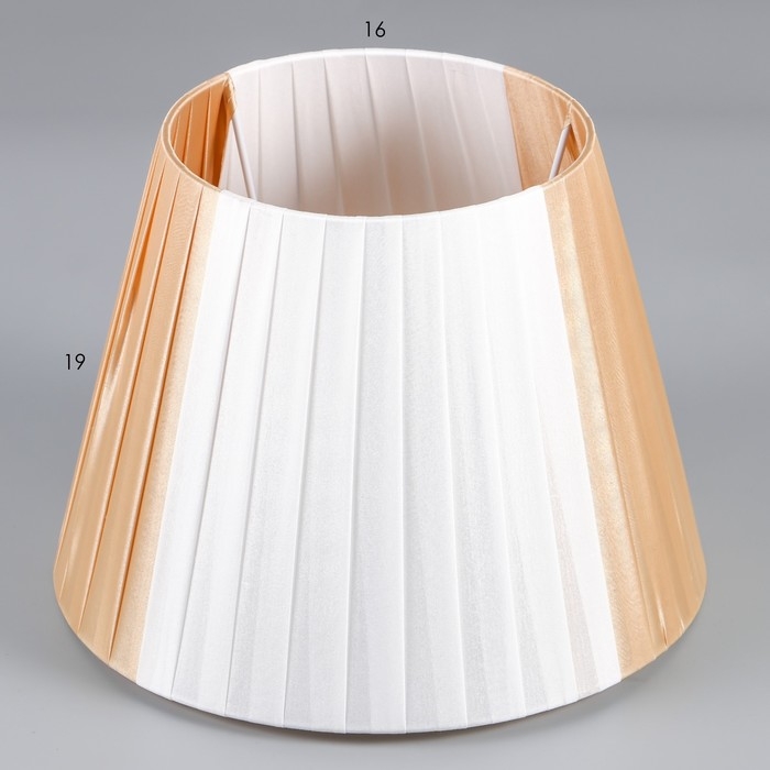 Абажур E27 коричнево-белый 25х25х19 см Абажур E27 коричнево-белый 25х25х19 см