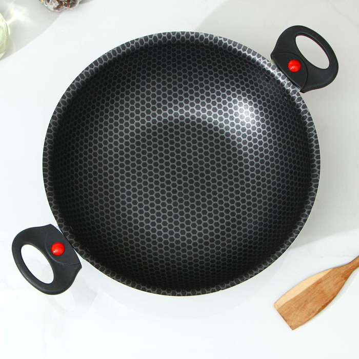 Казан Forever, 3,5 л, d=28 см, две съёмные ручки, стеклянная крышка, антипригарное покрытие, цвет чёрный Казан Forever, 3,5 л, d=28 см, две съёмные ручки, стеклянная крышка, антипригарное покрытие, цвет чёрный