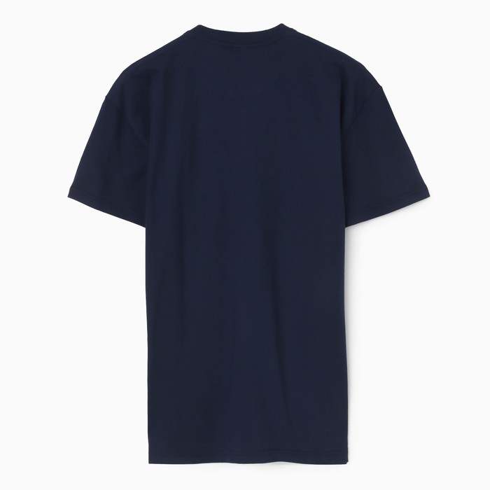 Футболка мужская "Абстракция полосы", цвет синий, размер 56