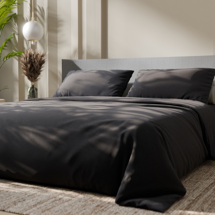 Постельное бельё Этель 2 сп &laquo;Серая гавань&raquo; 175х215, 200х220, 50х70-2 шт, 100% хлопок, бязь 125г/м2