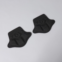 Пяткоудерживатели для обуви, с подпяточником, клеевая основа, 10 &times; 7,3 см, пара, цвет чёрный