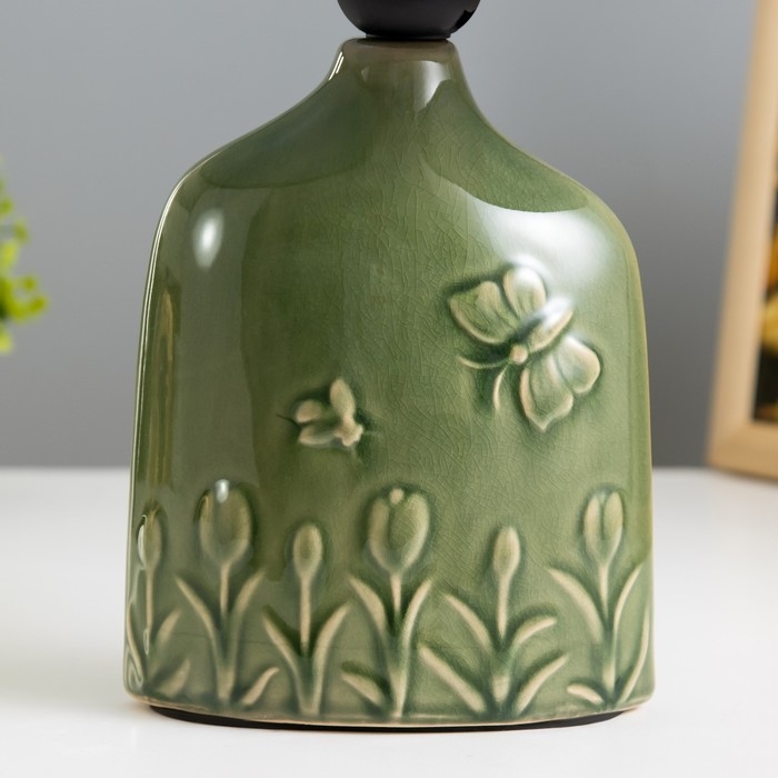 Настольная лампа Настольная лампа "Илария" Е27 40Вт зелёный 23х14х33 см RISALUX