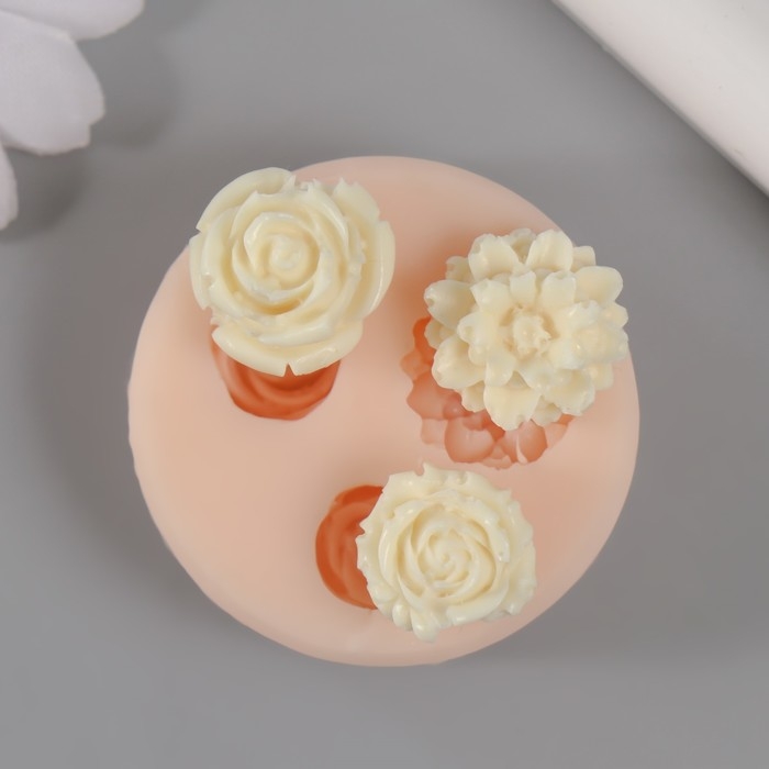 Молд силикон Молд силикон "Цветы" от 1,2 см до 1,8 см МИКС