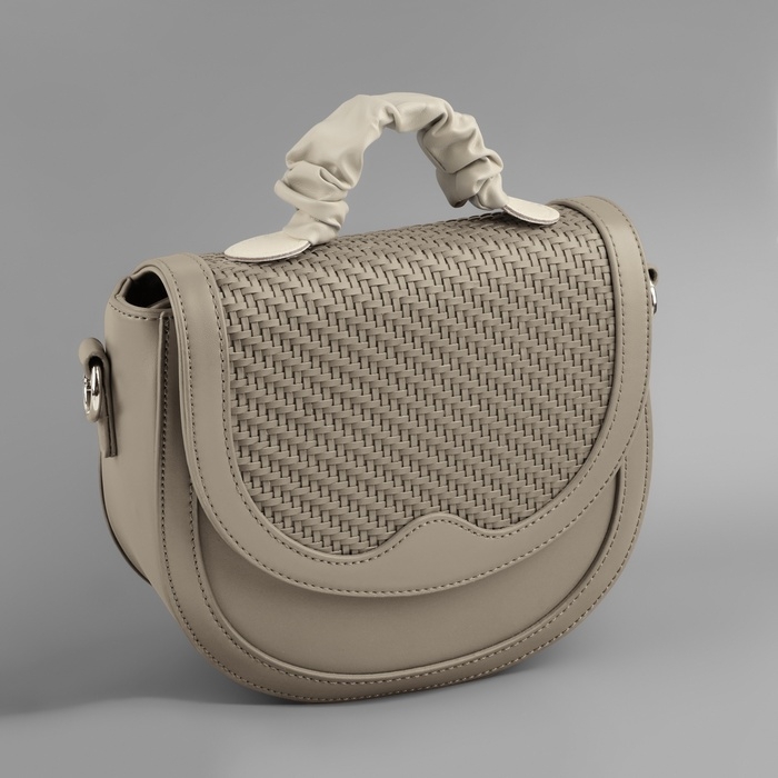 Ручка для сумки, пришивная, 18 &times; 3,5 см, цвет молочный